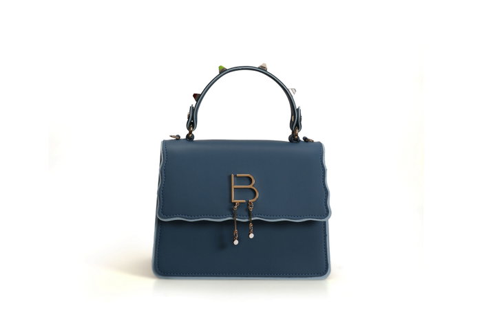 Lucky Bees Bolso de Mano Azul 912